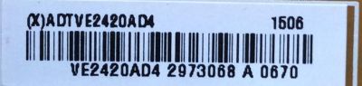 FUENTE DE PODER PARA TV VIZIO / NUMERO DE PARTE ADTVE2420AD4 / 715G6973-P01-000-002H / VE2420AD4 / (X)ADTVE2420AD4 / MODELOS E50-C1 LTCWSKAR / E50-C1 LTC6SKAR / E50-C1 LTCWSKBR / E50-C1 LTCWSKER / LTMWSKAQ / LTMWSKAR / LTMWSKBR / LTMWSKER / LTMWSKES - Imagen 2