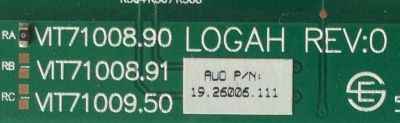 BACKLIGHT INVERSOR /MAXENT 19.26006.111 / VIT71008.90 / MODELO MX-26X3 L2614XW02	 - Imagen 2