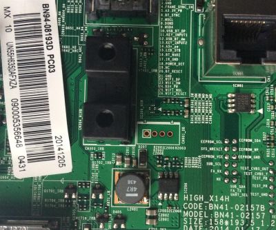 MAIN PARA TV SAMSUNG / NUMERO DE PARTE BN94-08193D / BN97-09212C / BN41-02157B / BN9408193D / PANEL CY-GH055CSLV8H / MODELO UN55H6350 / UN55H6350AFXZA UH02 - Imagen 2