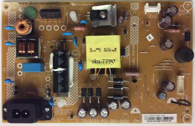FUENTE DE PODER / VIZIO PLTVEF201XAF4 / 715G6550-P01-000-002H / (Q)PLTVEF201XAF4 / VEF201XAF4 / MODELOS E280-B1 / E280-B1 LTT3PRFQ / E280-B1 LTT3PRFR