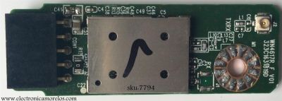 MODULO DE WI-FI / VIZIO 0980-0140-0640 / WN4617R(F) / 323C1631819D / MODELO E550I-A0 LAQAOQAP	