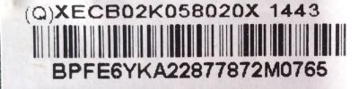 MAIN / VIZIO 756XECB02K058 / 715G6746-M01-000-004K / MODELO E280-B1 LTT3PRFQ	 - Imagen 2