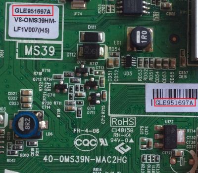 MAIN PARA TV TCL / NUMERO DE PARTE GLE951697A 40-0MS39N-MAC2HG / MS39 / V8-OMS39HM-LF1V007(H5) / V8-OMS39HM-LF1V007 / V8-0MS39HM-LF1V007 / MODELO L40B3800A / ESTA TARJETA ES CHINA Y ES UTILIZADA EN VAREAS MARCAS Y MODELOS ENTRA A DESCRIPCIÓN DEL PRODUCTO - Imagen 2