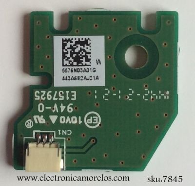 BOTON DE ENCENDIDO / VIZIO 55.76N03.A01G / 48.76N17.011 / 5576N03A01G / 13475-1 / MODELO E480-B2 LWZQPOCQ	