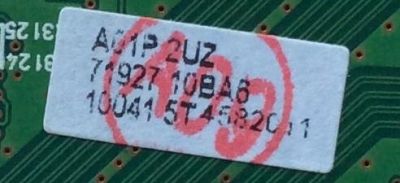 MAIN / PHILIPS A01P2MMA-001 / BA01P2G0401 1 / A01P2UZ / MODELO 40PFL3705D/F7 YA1	 - Imagen 2