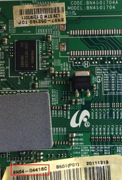 MAIN PARA TV SAMSUNG / NUMERO DE PARTE BN94-04416C / BN97-05216C / BN41-01704A / BN9404416C / PARTES SUSTITUTAS BN94-05411E / BN96-23576A / BN96-23577A / PANEL'S LTF320AP11 / LTF320AP11-V67 / MODELO LN32D403 / LN32D403E4DXZA SP01 - Imagen 2