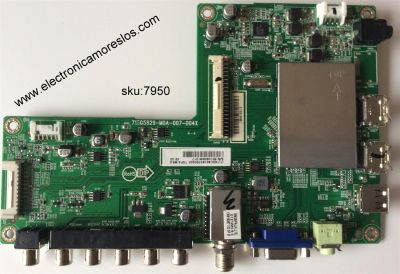 MAIN / INSIGNIA TXDCB01K07 / 715G5829-M0A-007-004X / TPT39051-HUN04 REV=5000D / MODELO NS-39D40SNA14