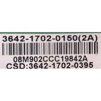 MAIN / VIZIO 3642-1702-0150 / 0171-2272-4772 / 3642-1702-0395 / PANEL LC420DUG(JF)(R1) / LC420DUG(JF)(U1) / MODELO E420D-A0 LAUKNREP	/ E420D-A0 LAQKNRAP / E420D-A0 LAUKNRAN - Imagen 2