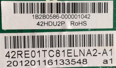 MAIN / RCA 1B2B0586 / T.RSC 8.1 E11481 / 42RE01TC81ELNA2-A1 / MODELO 42PA30RQ	 - Imagen 2