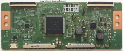 T-CON / TOSHIBA 6871L-2836D / 2836D / 6870C-0402C / MODELO 55L7200U