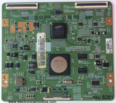 T-CON PARA TV SAMSUNG / BN95-00501A / BN97-05814A / BN41-01663A / S240LABMB3V0.7 / SUSTITUTAS LJ94-15941F / 15941J / 15927M / 15927F / BN95-00500A / 00501B / BN96-16454A / 16493A / 19412A / PANEL LTJ550HQ02-J / LTJ550HQ06-J / MODELO UN55D8000 / UN55D7000
