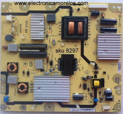 FUENTE DE PODER / TCL 81-PE421C8-PL290AA / PE421C8 / 40-E421C8-PWB1XG / MODELO LE50FHDF3010TATBAA	