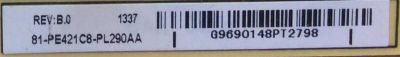 FUENTE DE PODER / TCL 81-PE421C8-PL290AA / PE421C8 / 40-E421C8-PWB1XG / MODELO LE50FHDF3010TATBAA	 - Imagen 2
