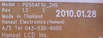 FUENTE DE PODER PARA TV SAMSUNG / NUMERO DE PARTE BN44-00358B / PD55AF1U_ZHS / BN4400358B / E301536 / PANEL T550FBE2-DB DD01 / MODELOS UN55C5000 / UN55C6300 / UN55C6400 / UN55C6500 / UN55C5000QFXZA SQ02 / UN55C6300SFXZA CN01 - Imagen 2