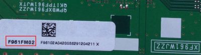 T-CON PARA TV SHARP DUNTKF961FM02 / F961FM02 / DUNTKF961WE01 / XF961WJZZ / PANEL LK600D3HB80 / LK695D3GV00 / MODELOS LC-60C8470U / 7450U / LC-60LE745U / 847U / 845U / LC-70C7450U / 8470U / LC-70LE845U / 745U / 847U / LC-80LE844U / LC-90LE745U - Imagen 2