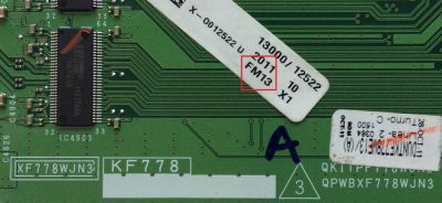 T-CON / SHARP DUNTKF778FM13 / QKITPF778WJN3 / QPWBXF778WJN3 / RUNTK4910TP / CPWBX4910TP / DUNTKF778WE13 / XF778WJN3 / PANEL LK695D3GW50D / MODELO LC-70LE632U - Imagen 2