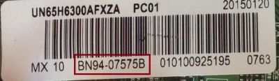 MAIN / SAMSUNG BN94-07575B / BN41-02157B / BN97-09212J / MODELO UN65H6300AFXZA AH01 / PANEL CY-GH065CSAV1H - Imagen 2