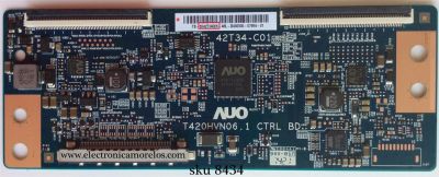 T-CON / WESTINGHOUSE / HITACHI / LG / 5542T34C06 / 5542T34C07 / 42T34-C01 / T420HVN06.1 / 55.42T34.C06 / 55.42T34.C07 / PANEL T420HVF07.1 / MODELOS DWM42F2G1 / LE42H508A / 42LB5800-UG.AUSDLJM / 42LB5600-UZ.BUSDLJR / 42LN5600-UZ.BUSDLJR