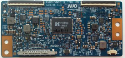 T-CON PARA TV SHARP / NUMERO DE PARTE 55.42T36.C03 / 5542T36C03 / T500HVN08.3 / 50T20-C06 / PANEL TPT420H2-HVN07 REV:S370B / MODELO LC-42LB261U