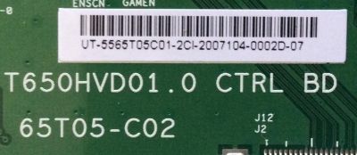 T-CON / VIZO 55.65T05.C01 / 5565T05C01 / T650HVD01.0 / 65T05-C02 / MODELO M650VSE LWJANAAN	 - Imagen 2