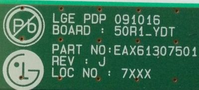 BUFFER YDRVTP / LG EBR62293903 / EAX61307501 / MODELO 50PK990-ZA.BEKLLJP	 - Imagen 3