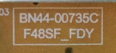 FUENTE DE PODER PARA TV SAMSUNG / NUMERO DE PARTE BN4400735C / BN44-00735C / F48SF_FDY / DISPLAY LSF480HN04-G01 / MODELOS LH40DCEPLGC/XP / LH48DCEPLGC/XP / LH40DCEPLGC/ZB / LH40DCEPLGC/ZW LH48DCEPLGC/XV / LH48DCEPLGC/XY / MAS MODELOS EN DESCRIPCIÓN - Imagen 3