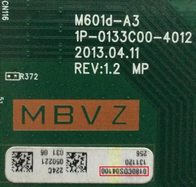 MAIN / VIZIO / Y8386224S / 0180C0S04100 / 1P-0133C00-4012 / M801D-A3R LFTROYDQ / MODELO M801d-A3R LFTROYDP	/ M801D-A3R LFTROYBP / PANEL JE800D3LA8N - Imagen 2
