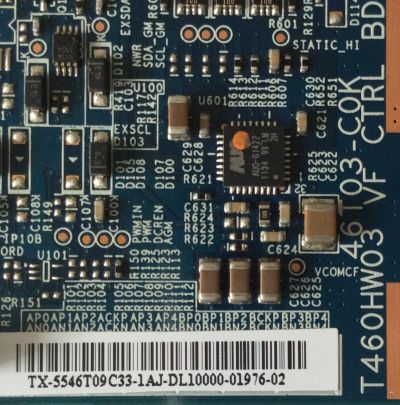 T-CON / RCA 55.46T09.C33 / 5546T09C33 / T460HW03 / 46T03-C0K / MODELO 46LA45RQ	 - Imagen 2