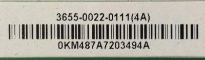 LED DRIVER / VIZIO 3655-0022-0111 / XVT553SV / 0171-1971-0204 / PANEL LC550DUH (SC)(M1) / MODELO XVT553SV - Imagen 2