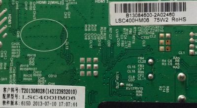 MAIN FUENTE (COMBO) / WESTINGHOUSE B13084600 / TP.MS3393.P85 / MODELO EU40F1G1	 - Imagen 2