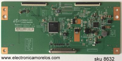 T-CON PARA TV SANYO / NUMERO DE PARTE 3E-D095266 / V390HJ1-CE1 / E88441 / PANEL V390HJ1-LE1 Rev.C1 / MODELO DP39E23 P39E23-00