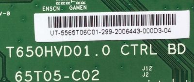T-CON / VIZIO 55.65T06.C01 / 5565T06C01 / T650HVD01.0 / 65T05-C02 / MODELO M650VSE LWJANAAN	 - Imagen 2
