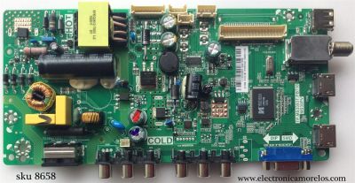 MAIN FUENTE PARA TV TCL T8-32LATL-MA2 / TP.MS3393T.PB710 / V8-MS39PVL-LF1V050 / 02-SHY39V-CHLA02 / GFE120440A / MS39PV / PANEL PANEL ST3151A05-B / MODELO PLE-3205HD