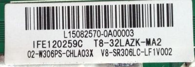 FUENTE / MAIN (COMBO) / FUSION L15082570 / 02-W306PS-CHLA03X / V8-SR306LC-LF1V002 / IFE120259C / TP.MS1306.PB771 / MS306PS	 - Imagen 2