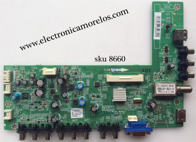MAIN PARA TV  TCL NUMERO DE PARTE  V8-MS82LLA-LF1V026 / GLE950336A / E193079-B / 40-0MS82L-MAB2LG / MODELO DE 28''	