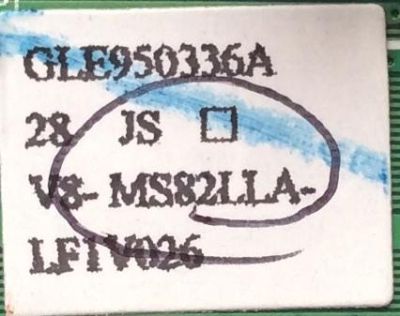 MAIN PARA TV  TCL NUMERO DE PARTE  V8-MS82LLA-LF1V026 / GLE950336A / E193079-B / 40-0MS82L-MAB2LG / MODELO DE 28''	 - Imagen 2