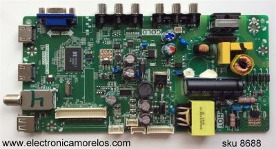 MAIN / FUENTE / (COMBO) SANYO L15061794 / GFF1200500 / T8-32LATL-WA3 / 02-SHY39V-CHLA05 / V8-MS39PVL-LF1V090 / MODELO 32''	