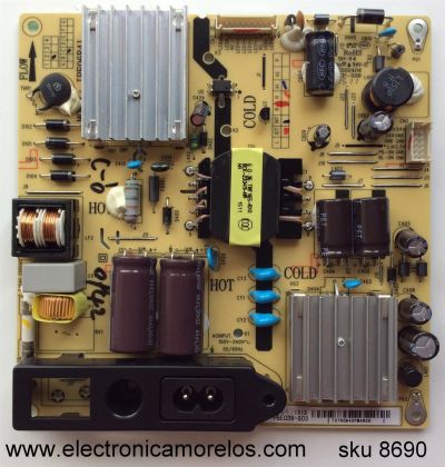 KIT DE 10 PIEZAS //// FUENTE DE PODER / EKT 81-PBE039-G03 / IPE06R41 / MODELOS PH32F33DG / PH28T35DG / L32F3320 / LEKT40B3800