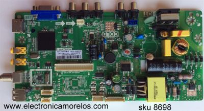 MAIN FUENTE (COMBO) PARA TV TCL / NUMERO DE PARTE T8-32LATZ-MA1 / TP.MS18VG.PB77 / MS82PVT / 02-SHY82V-CHLA03 / V8-MS82PLA-LF1V293 / L14080105 / GLE951580A / MODELO 32''