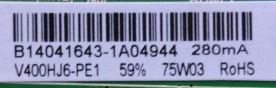 FUENTE / MAIN / (COMBO) / ELEMENT B14041643 / TP.MS3393.PB851 / F50TPMS3393PB851007 / B14041644 / N14040888 / B14041641 / MODELO ELEFW408	 - Imagen 2