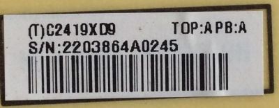 FUENTE DE PODER PARA TV VIZIO / NUMERO DE PARTE ADTVC2419XD9 / C2419XD9 / 715G5345-P01-003-003M / E168066 / PANEL LC470EUN (SE)(F1) / MODELOS M3D470KDE / M3D470KDE LTYPMKGN / M3D550KDE / M3D550KDE LTYPMLGN - Imagen 2