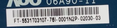 T-CON / SONY 55.31T03.107 / 5531T03107 / T315XW02 VE / T260XW02 VK / 06A90-11 / MODELO KDL-32S3000	 - Imagen 2
