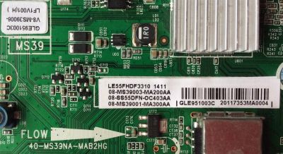 MAIN / TCL V8-MS39006-LF1V001 / GLE951003C / 08-MS39003-MA200AA / 08-SS55DFN-OC403AA / 08-MS39001-MA300AA / MODELO LE55FHDF3310	 - Imagen 2