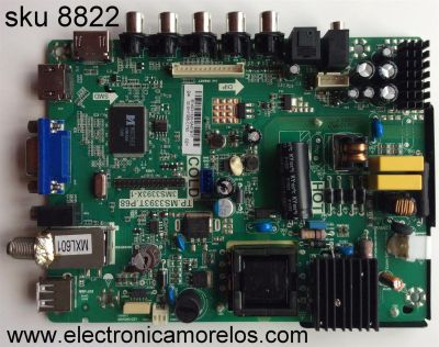 MAIN / FUENTE / (COMBO) SANYO B14031320 / 02-SHY39B-CYS0 / TP.MS3393T.P68 / 3MS3393X-1 / MODELO DP24E14 P24E14-03	