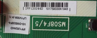 MAIN PARA TV PIONEER / NUMERO DE PARTE IFF120244D / 40-MS08F6-MAA2HG / / V8-OMS08F4-LF1V009(K1)  / MODLEO PLE-55S05FHD - Imagen 2