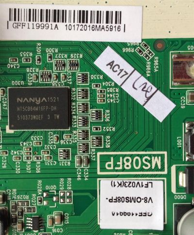 MAIN  FUENTE  (COMBO) / TCL GFF119991A / V8-OMS08FP-LF1V023 / GFF119991A / 40-MS08FP-MAC2HG / MODELO L32B2800 - Imagen 2