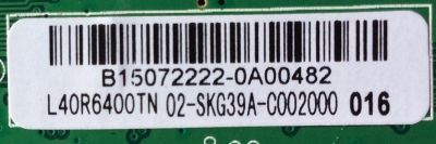 MAIN FUENTE / DAEWOO 02-SKG39A-C002000 / B15072222 / TP.MS3393T.PB79 / 3MS3393X-2 / MODELO L40R6400 - Imagen 3