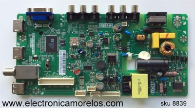 MAIN FUENTE PARA TV TCL GFF120022A / TP.MS3393T.PB / MS39PV / L15004341 / 02-SHY39V-CFLA01 / V8-WS39PVL-LF1V026
