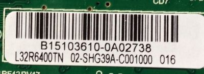 MAIN / FUENTE / (COMBO) / TCL B15103610 / L32R6400TN / 02-SHG39A-C001000 / TP.MS3393T.PB79 / 3MS3393X-2	 - Imagen 2