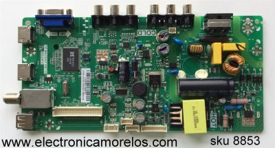 MAIN FUENTE PARA TV TCL NUMERO DE PARTE T8-32LATL-MA2 / TP.MS3393T.PB710 / GFE118789A / 02-SHY39V-CHLA02 / V8-WS39PVP-LF1V009 / TP.MS3393T.PB710 / MS39PV / MODELO PLE-3205HD